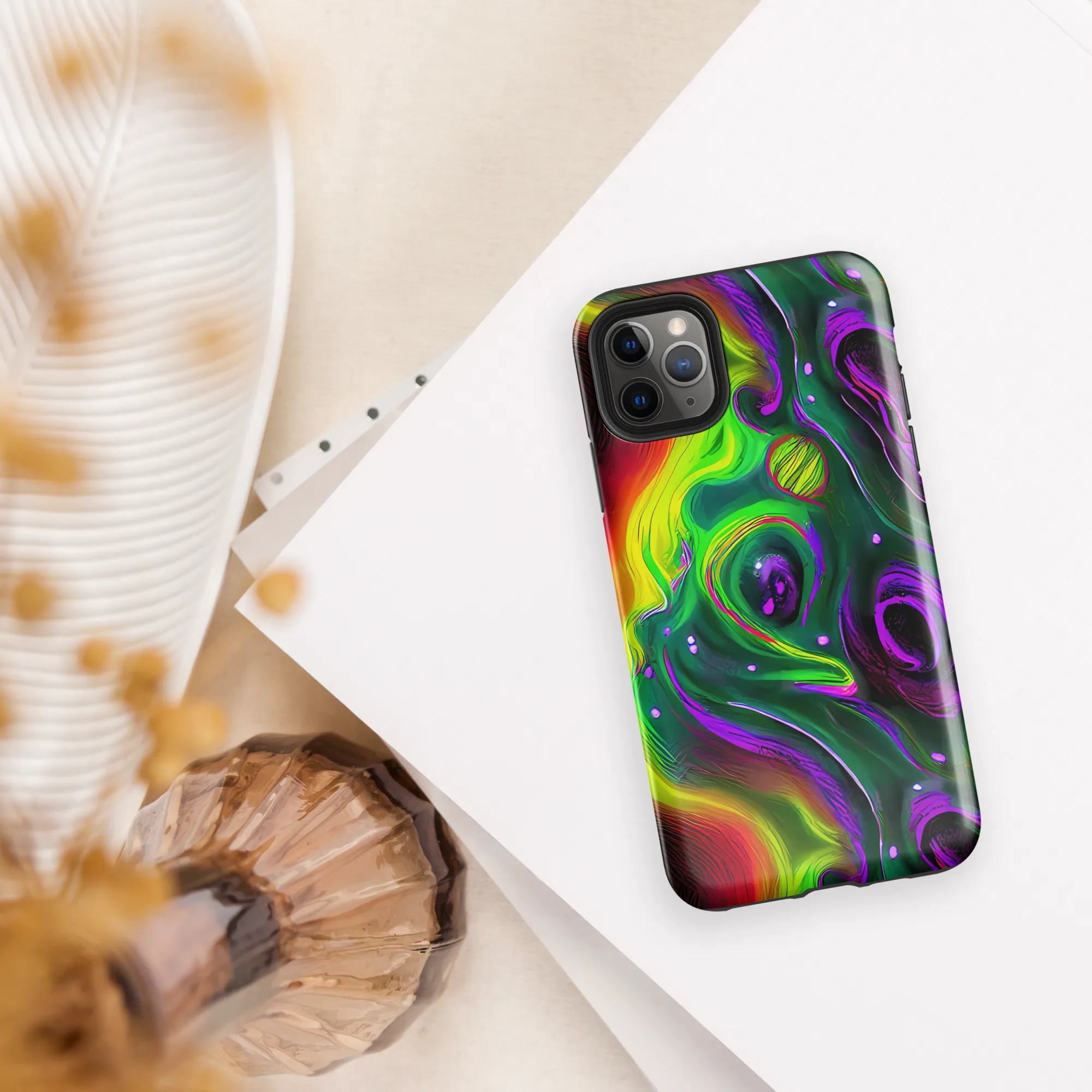 Ultraviolet Lava on Tough Case for iPhone® — Front