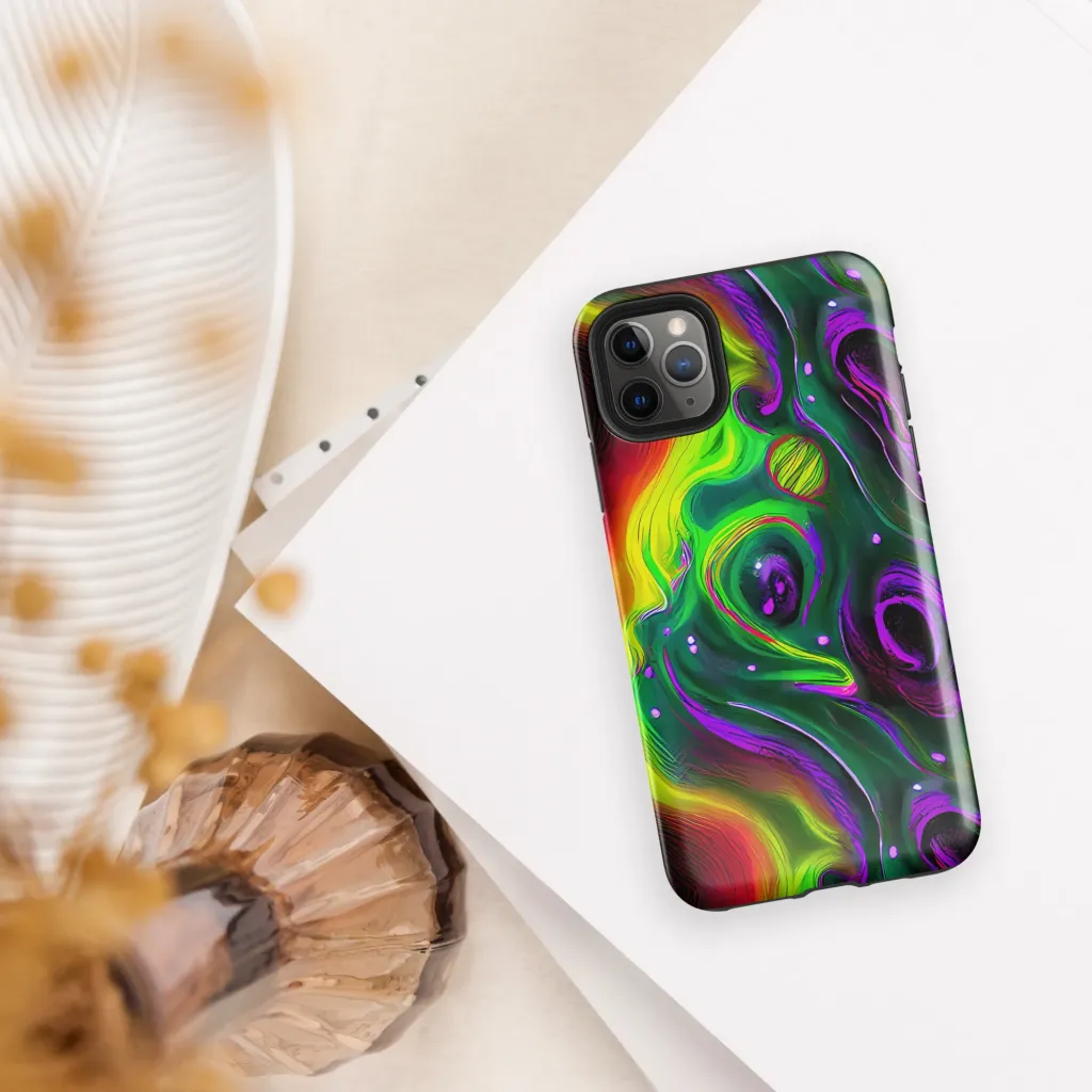 Ultraviolet Lava on Tough Case for iPhone® — Front
