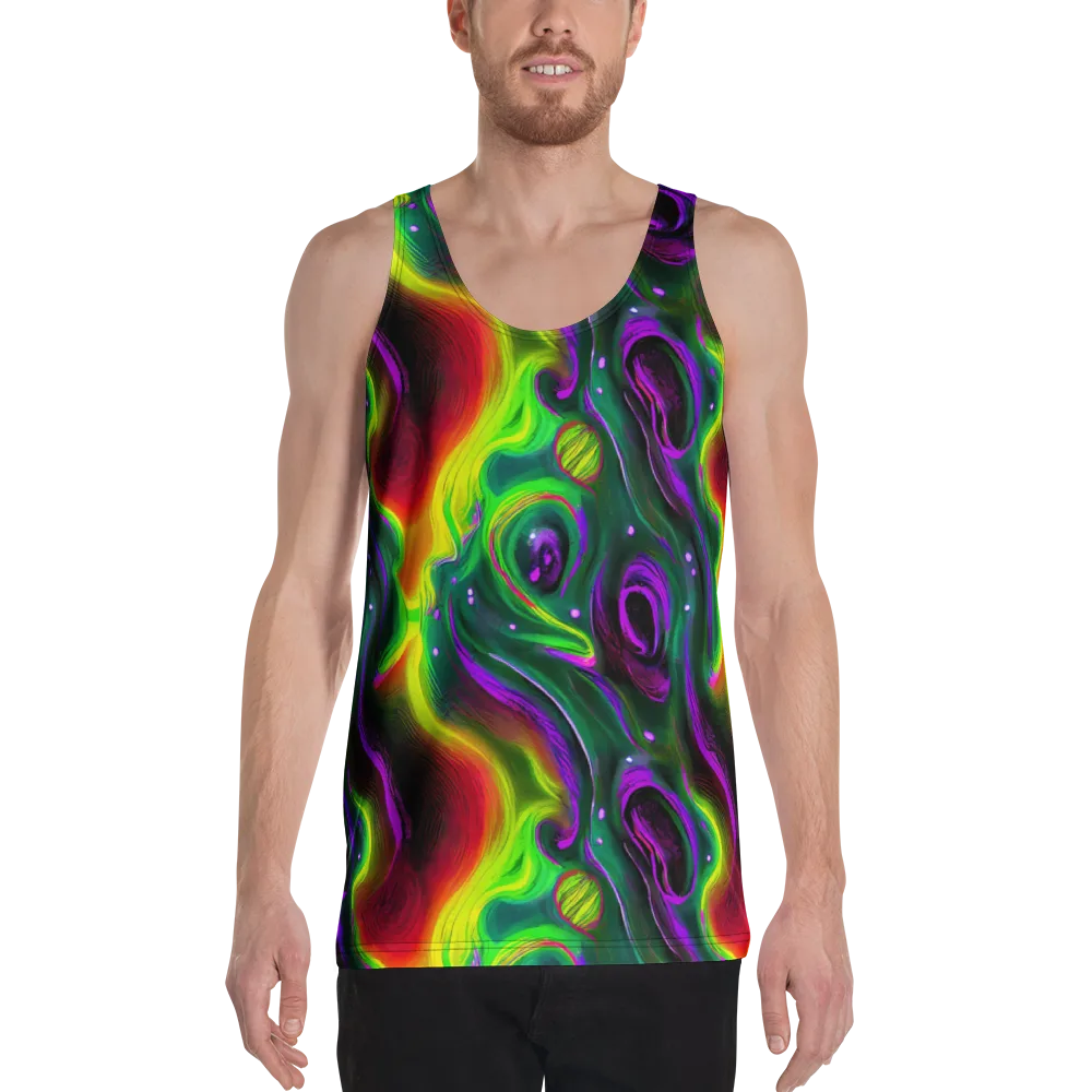 Ultraviolet Lava on Men's Tank Top — Front