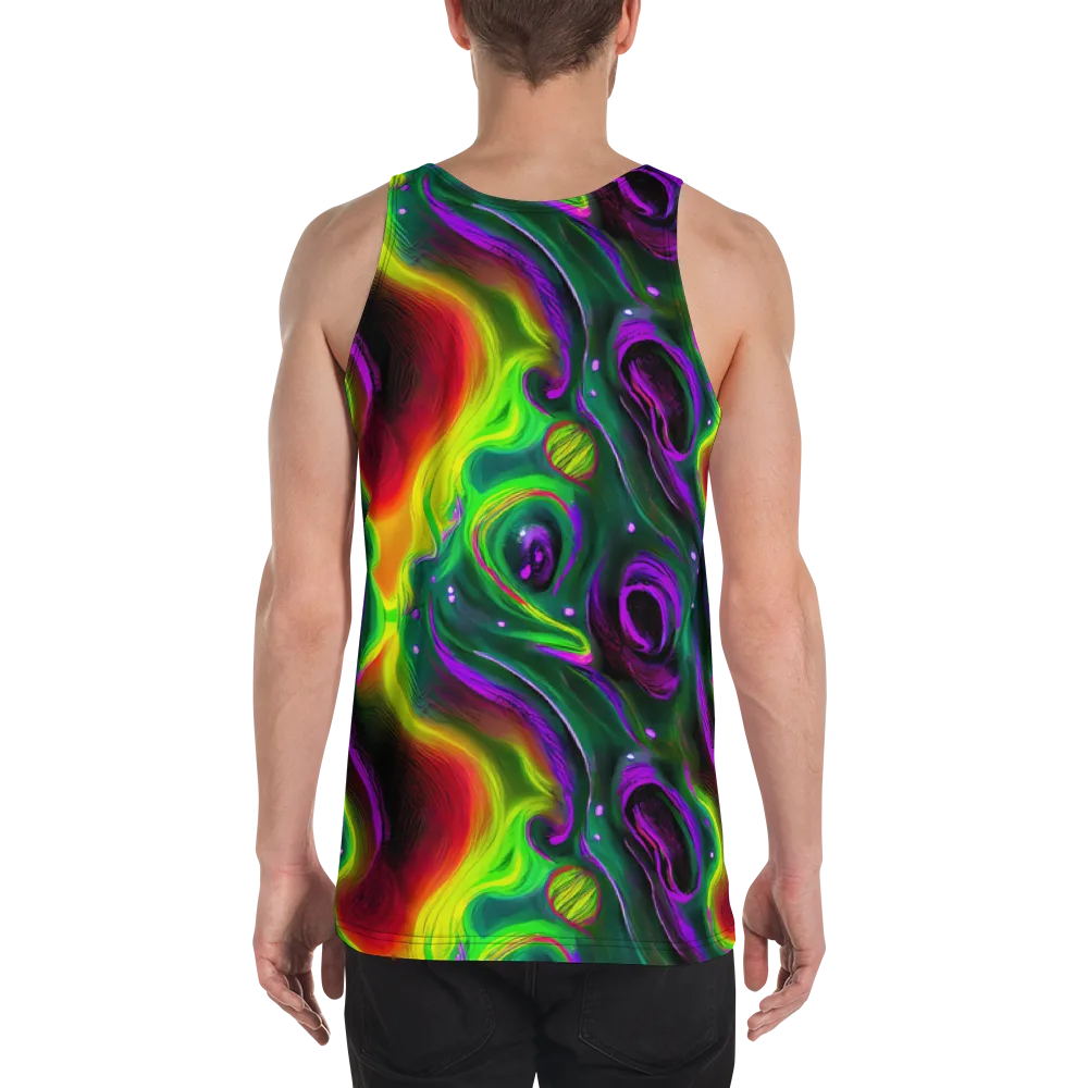 Ultraviolet Lava on Men's Tank Top — Back