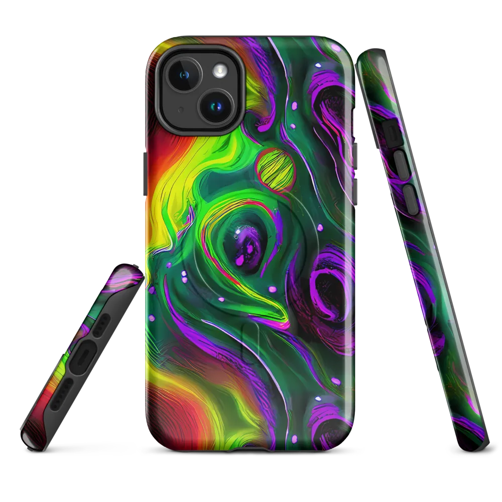 Ultraviolet Lava on MagSafe Tough Case for iPhone® — Front