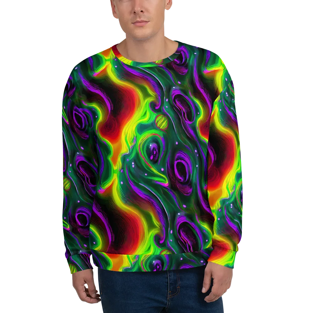 Ultraviolet Lava on Sweatshirt — Front