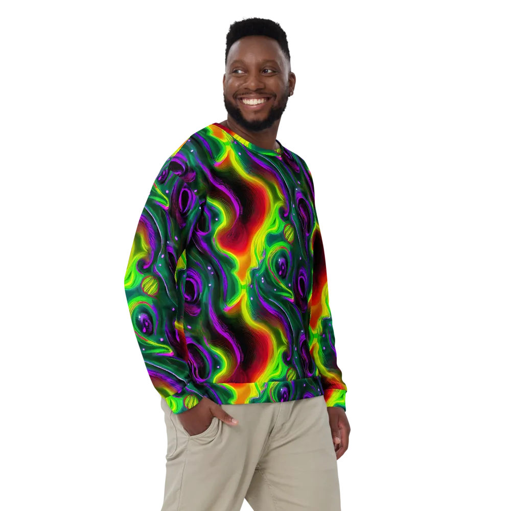 Ultraviolet Lava on Sweatshirt — Front