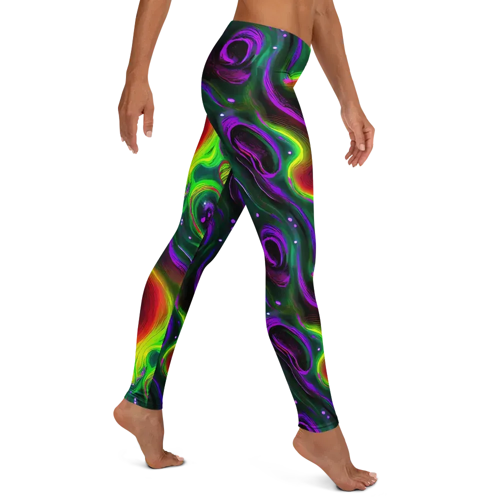 Ultraviolet Lava on Leggings — Right