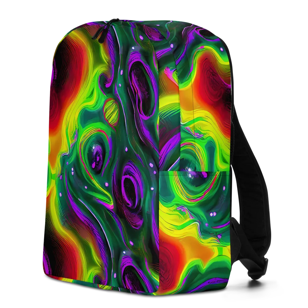 Ultraviolet Lava on Minimalist Backpack — Left