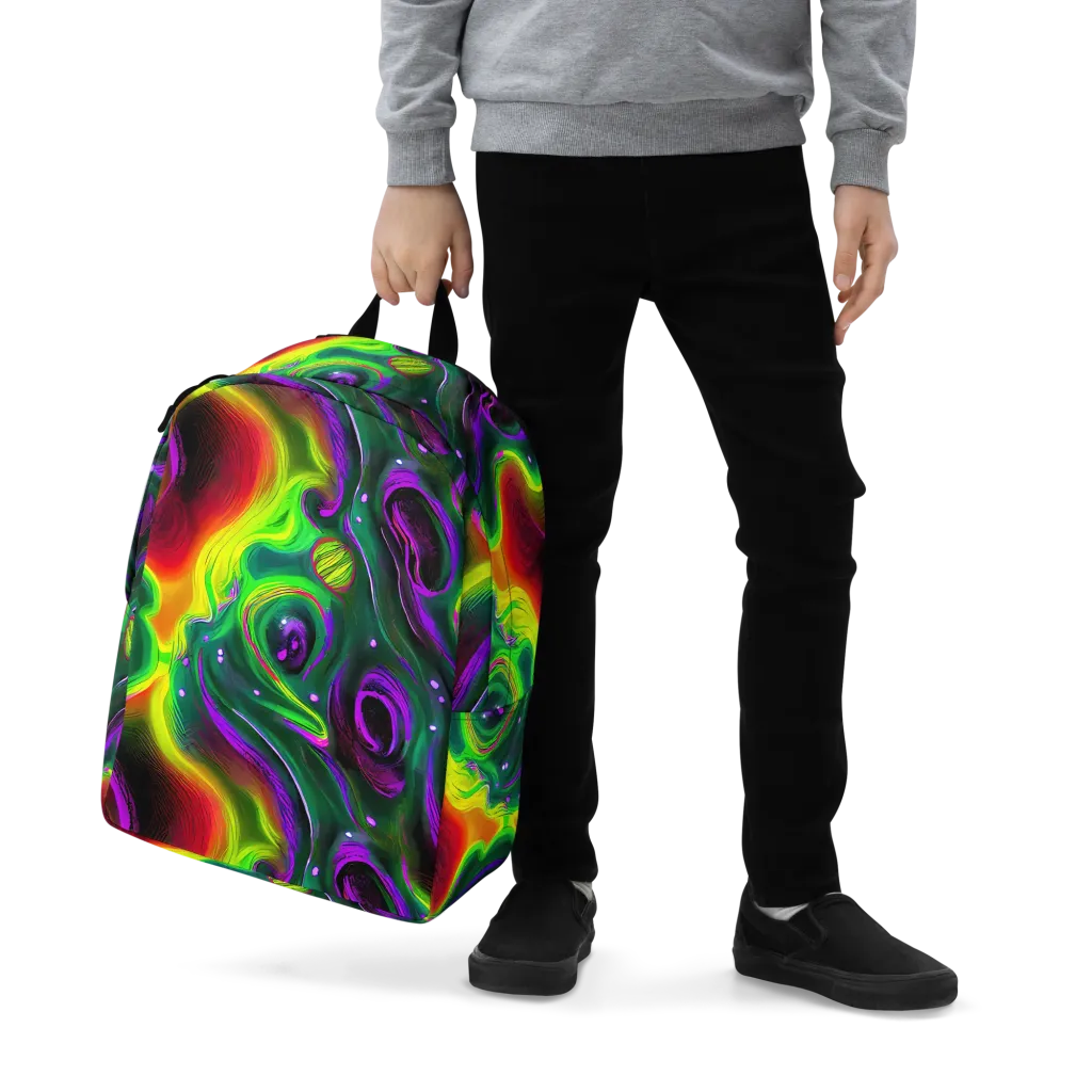Ultraviolet Lava on Minimalist Backpack — Zoomed-in