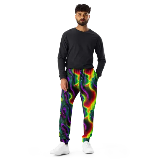 Ultraviolet Lava on a Men's Joggers