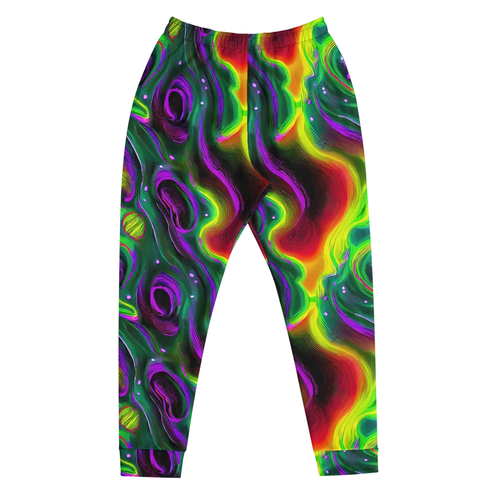 Ultraviolet Lava on Men's Joggers — Front