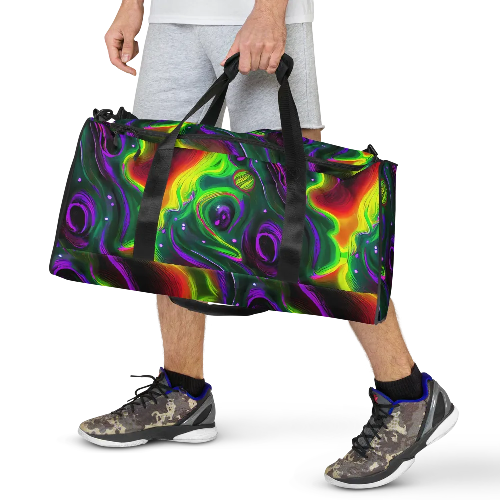 Ultraviolet Lava on Duffle Bag — Front