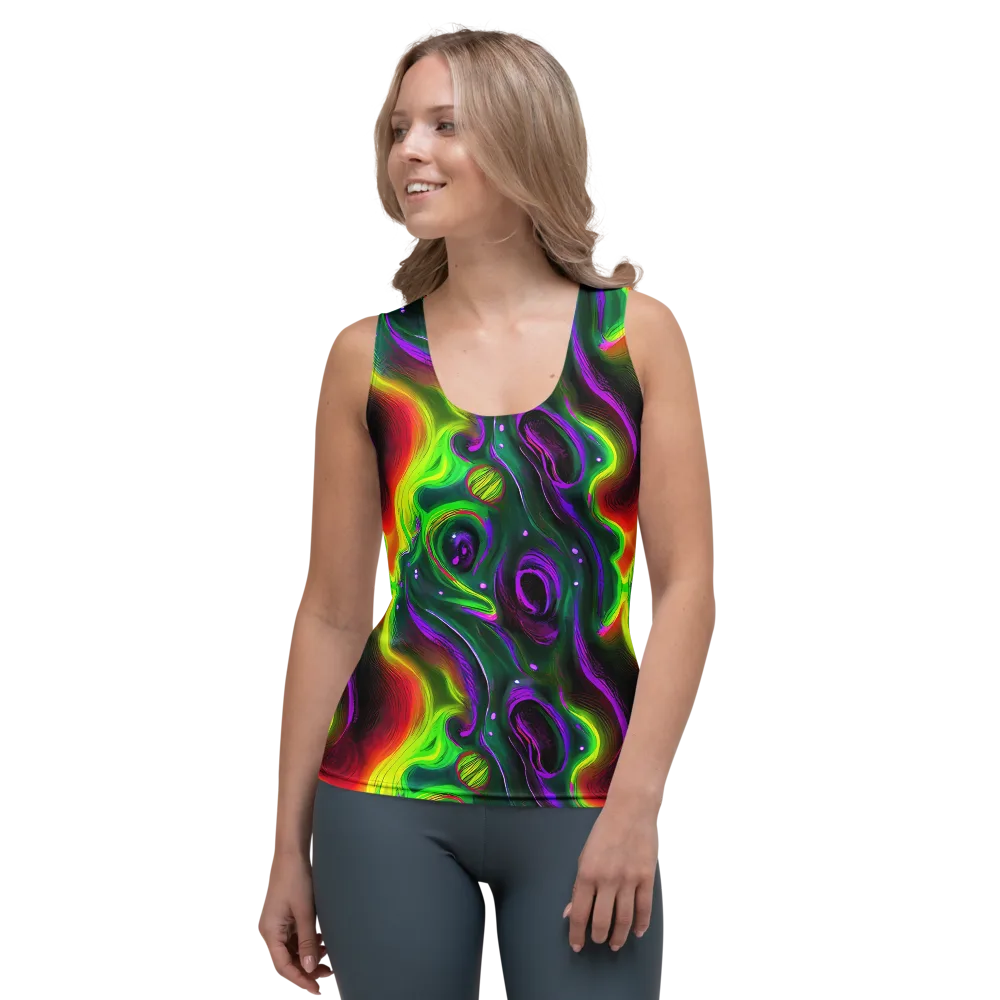 Ultraviolet Lava on Women's Tank Top — Front