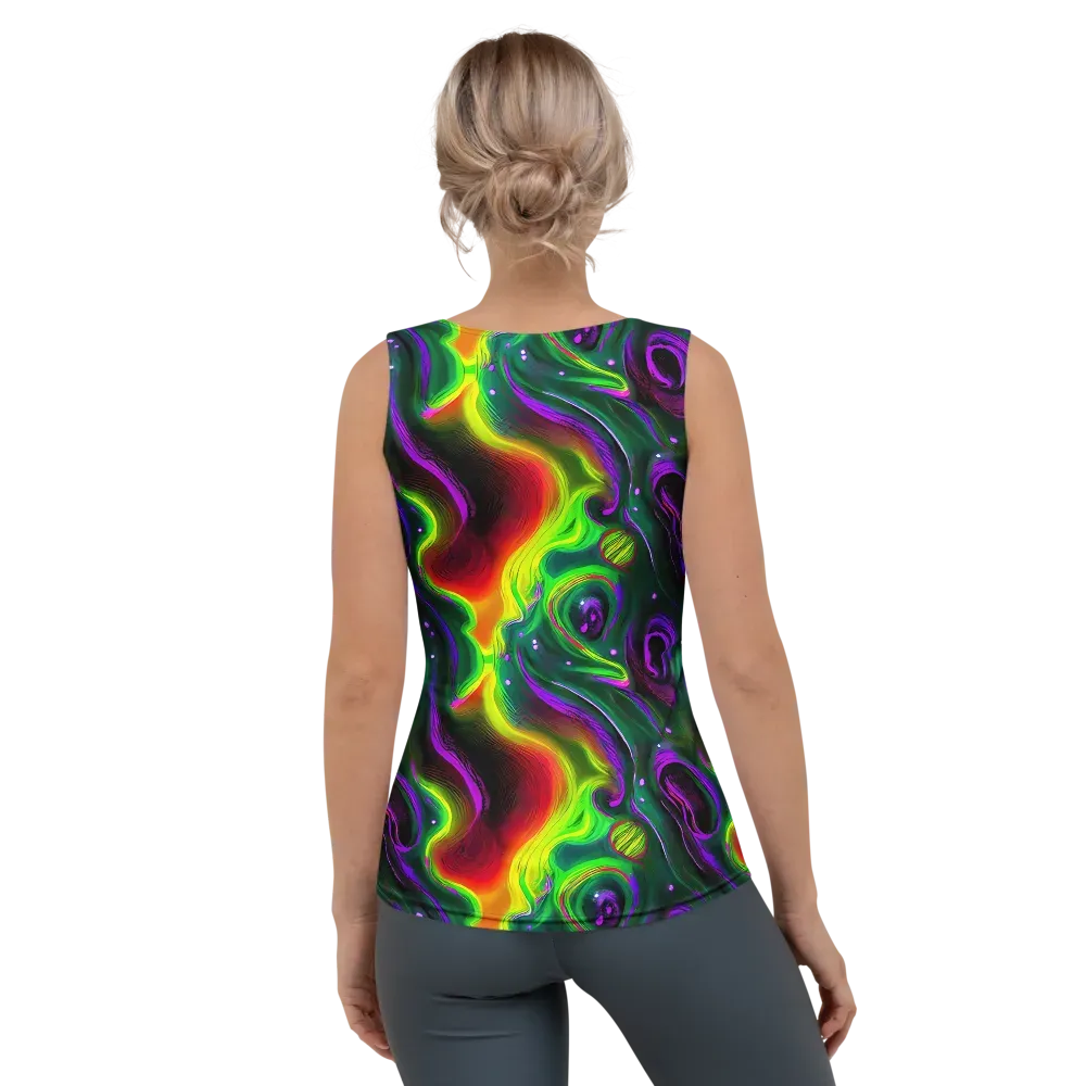 Ultraviolet Lava on Women's Tank Top — Back