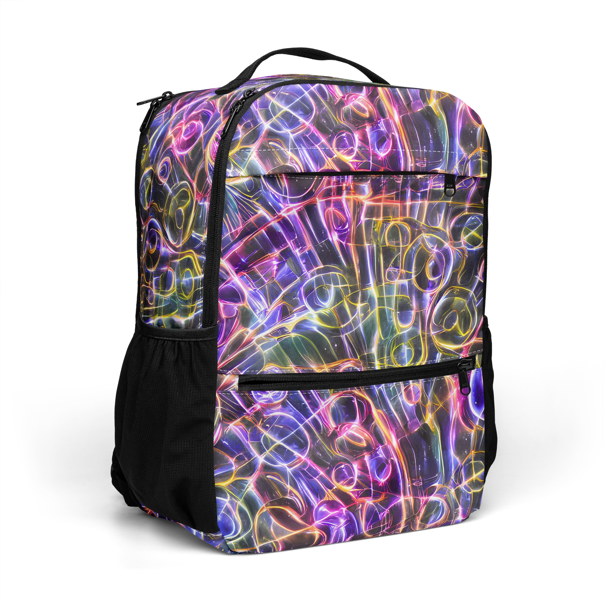 Violet Static on Utility Backpack — Right Front