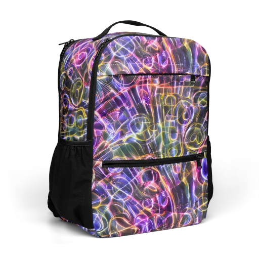 Violet Static on a Utility Backpack
