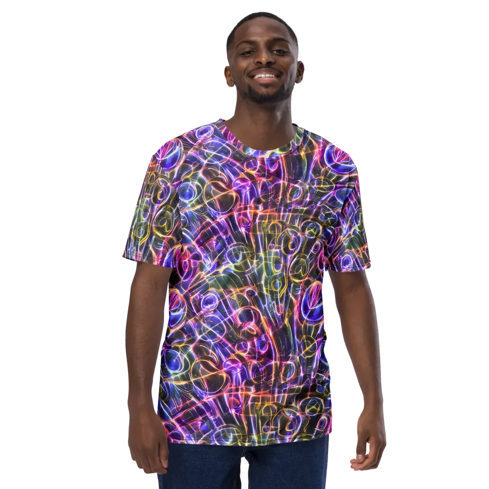 Violet Static on Men's Crew Neck T-Shirt — Front