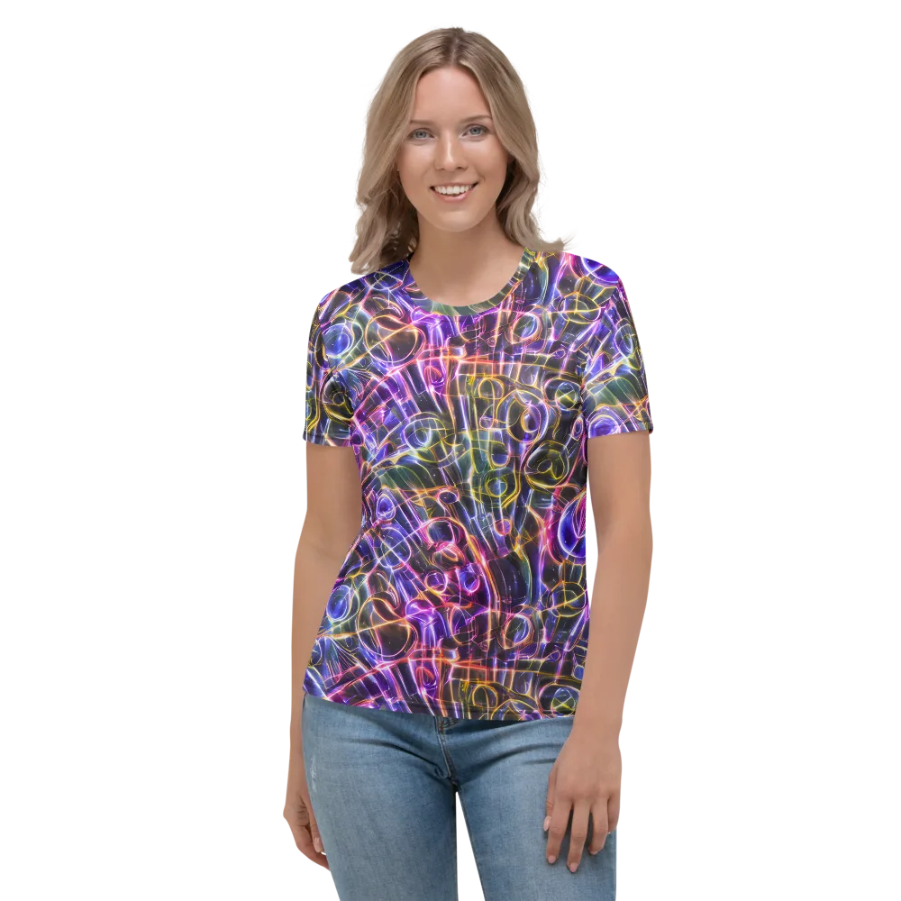 Violet Static on Women's Crew Neck T-Shirt — Front