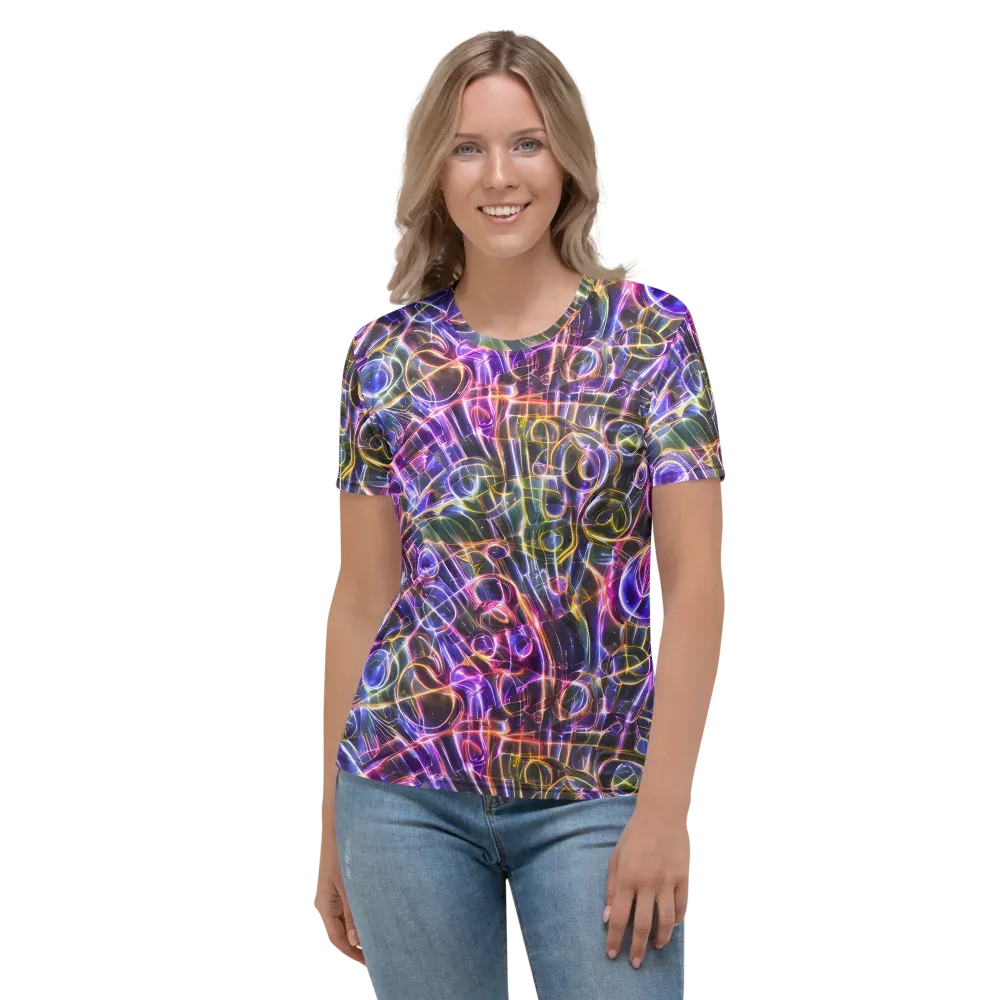 Violet Static on Women's Crew Neck T-Shirt — Front