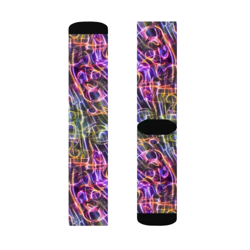 Violet Static on a Socks