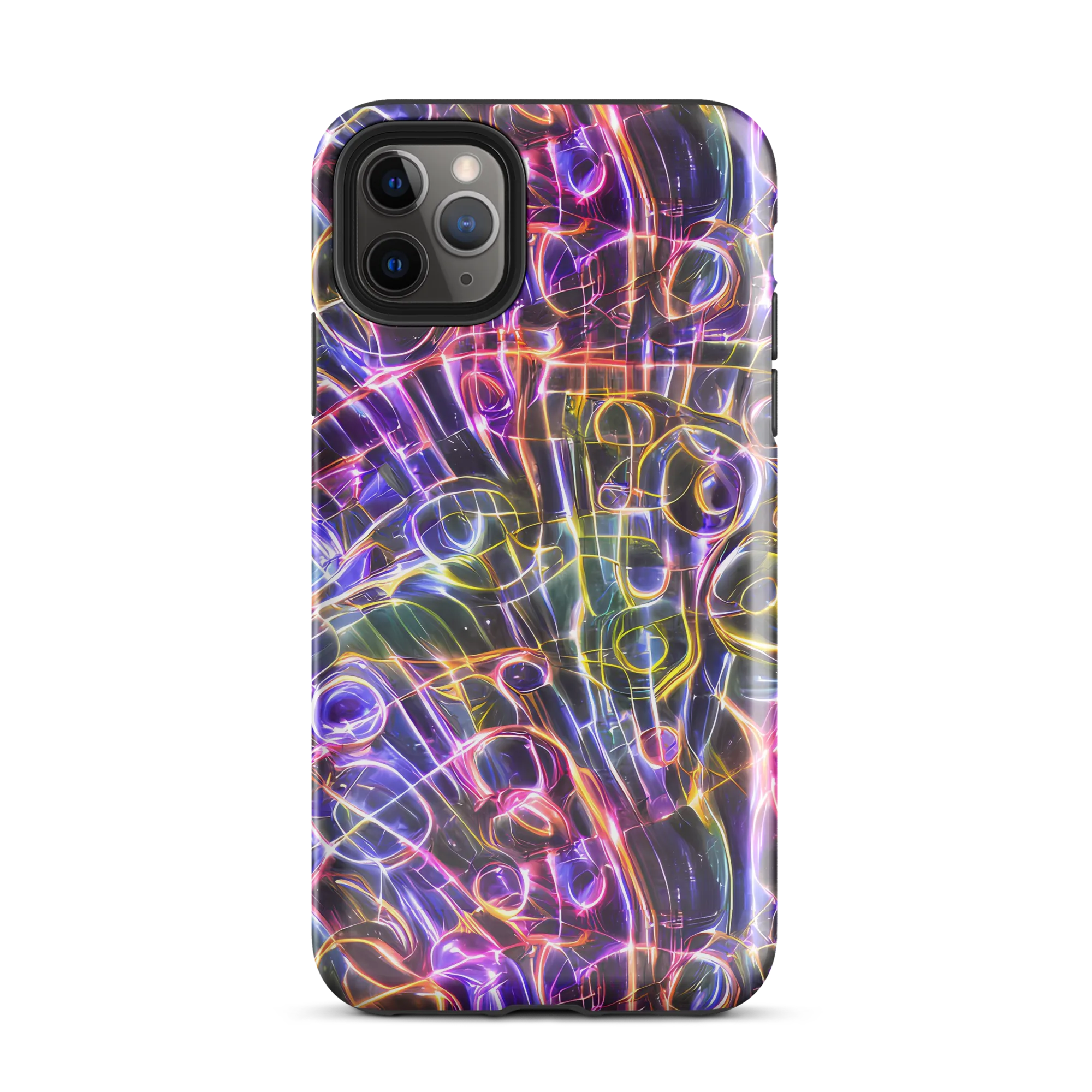 Violet Static on Tough Case for iPhone® — Front