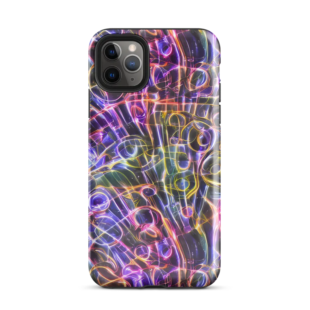 Violet Static on Tough Case for iPhone® — Front