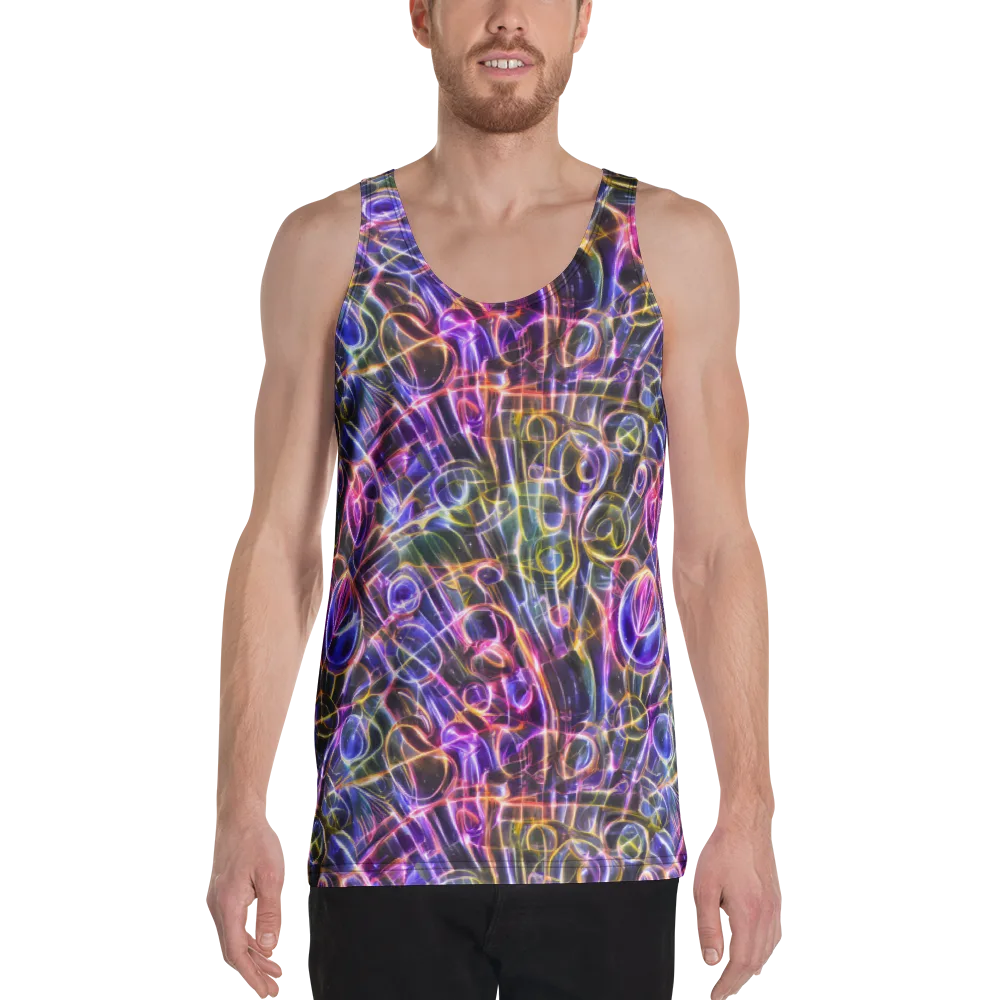 Violet Static on Men's Tank Top — Front