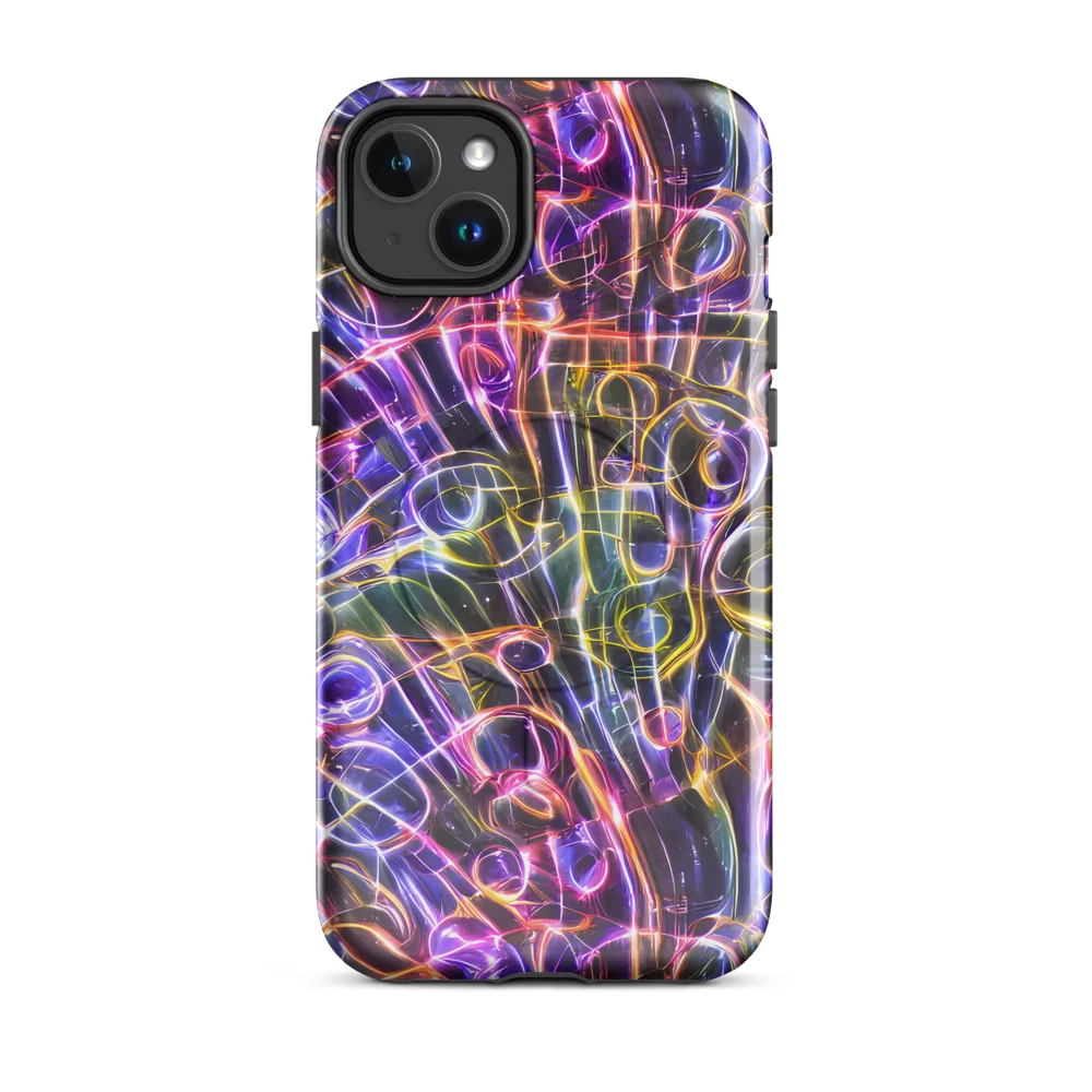 Violet Static on MagSafe Tough Case for iPhone® — Front