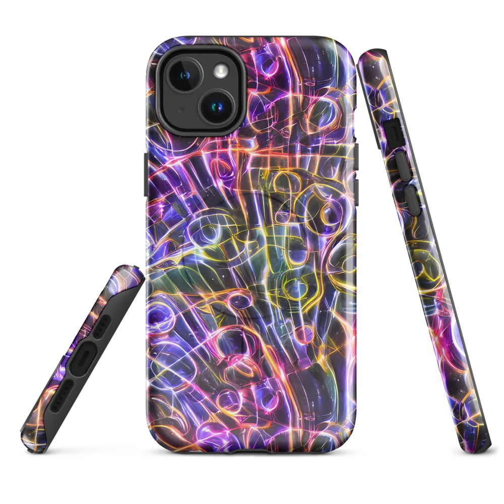 Violet Static on MagSafe Tough Case for iPhone® — Front