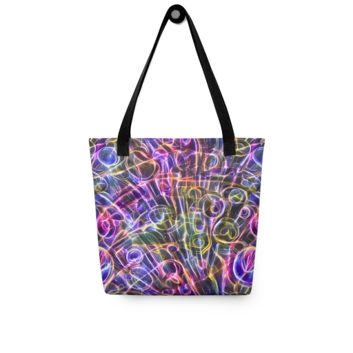 Violet Static on a Tote Bag