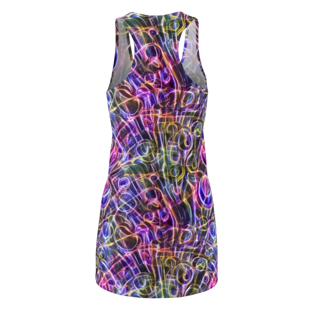 Violet Static on Racerback Dress — Back
