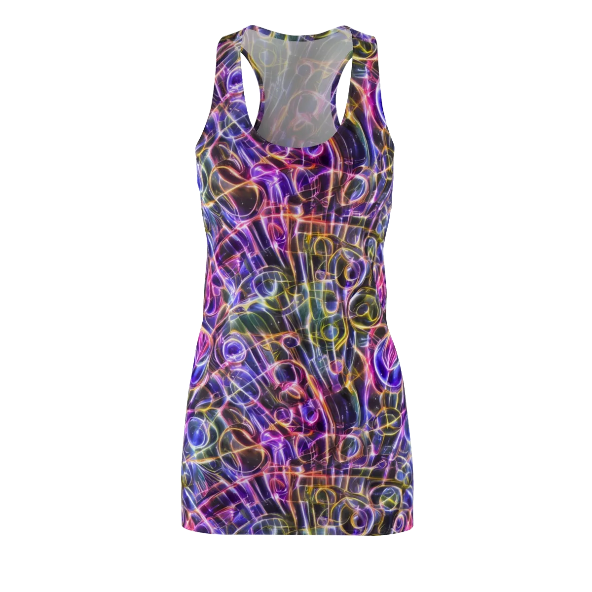 Violet Static on Racerback Dress — Front