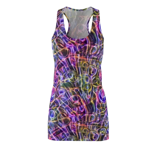 Violet Static on a Racerback Dress