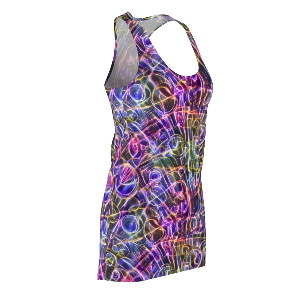 Violet Static on Racerback Dress — Front Side