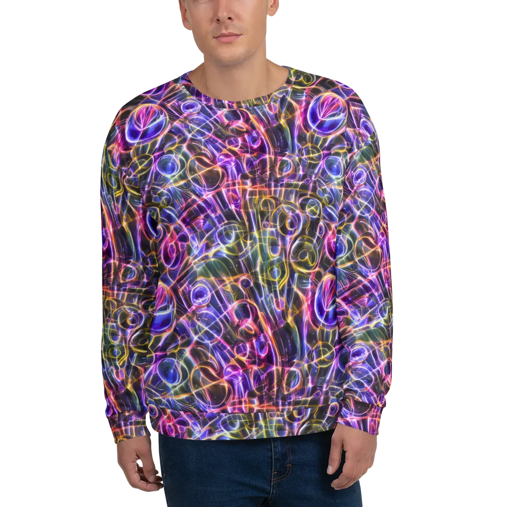 Violet Static on Sweatshirt — Front