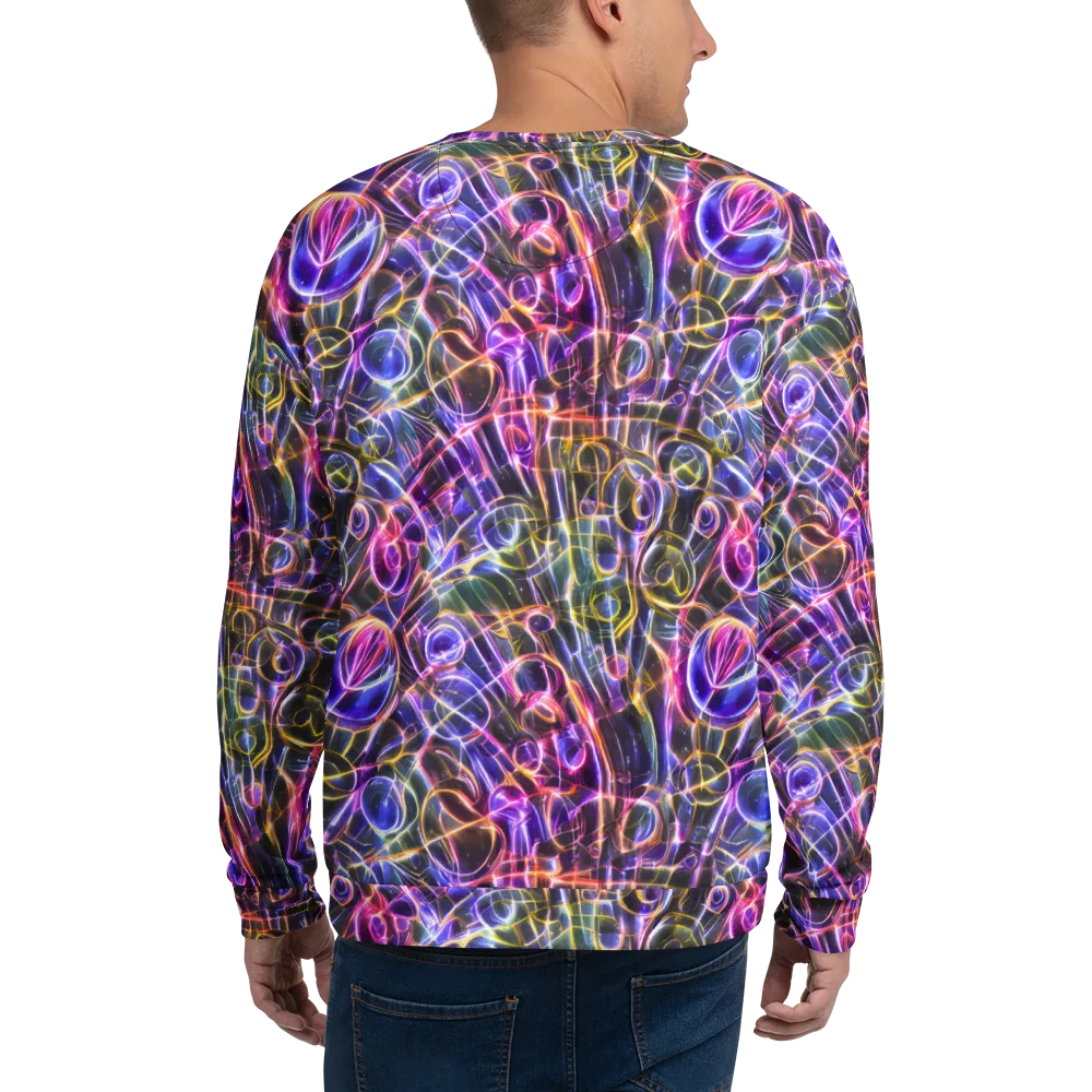 Violet Static on Sweatshirt — Back