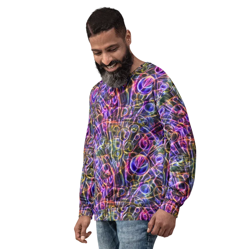 Violet Static on Sweatshirt — Left Front