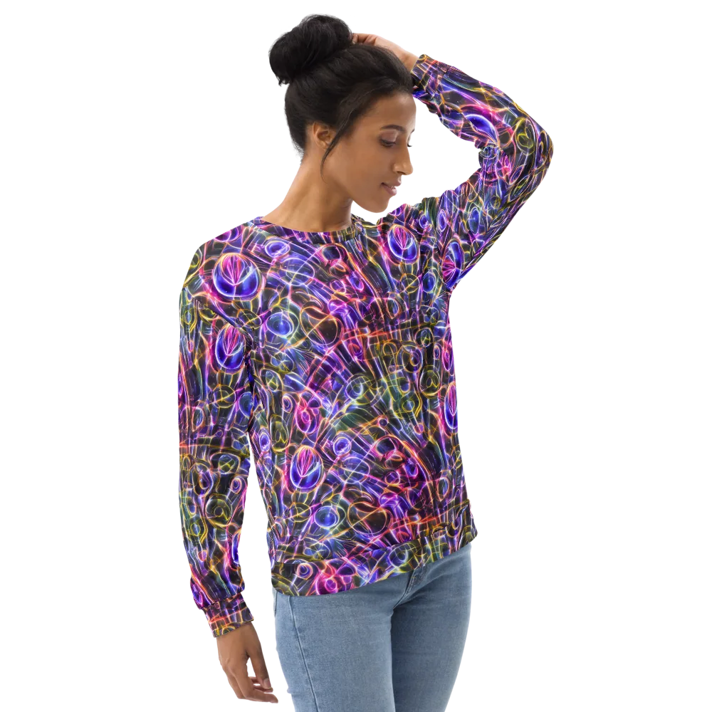 Violet Static on Sweatshirt — Right Front