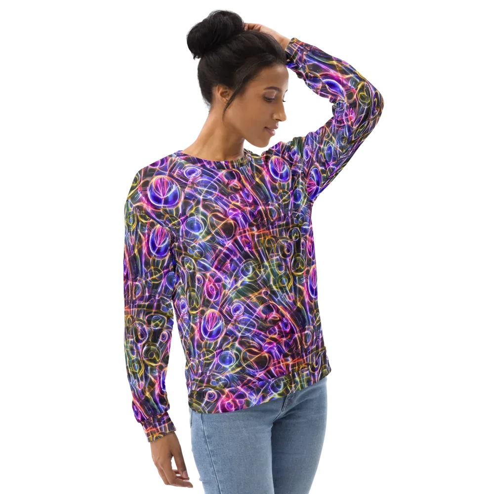 Violet Static on Sweatshirt — Right Front