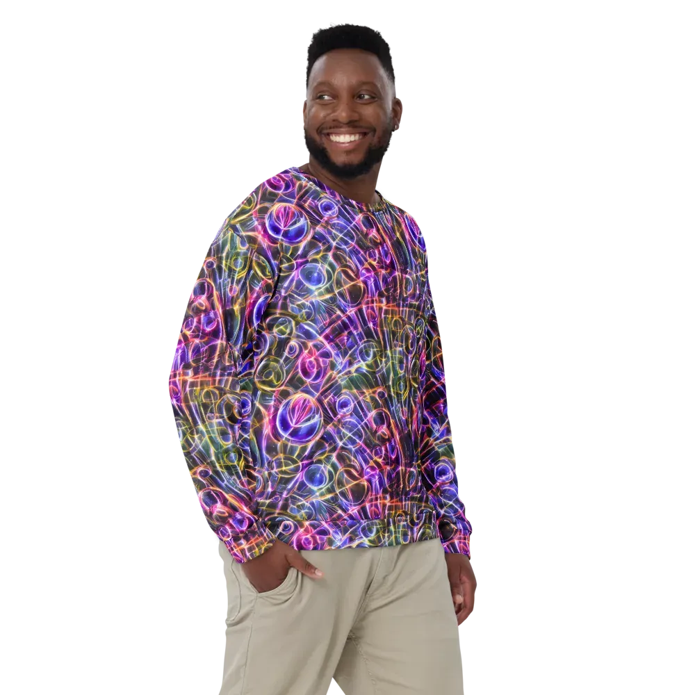Violet Static on Sweatshirt — Front