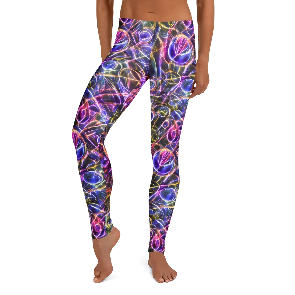 Violet Static on Leggings — Front