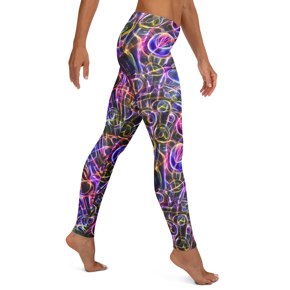 Violet Static on Leggings — Right