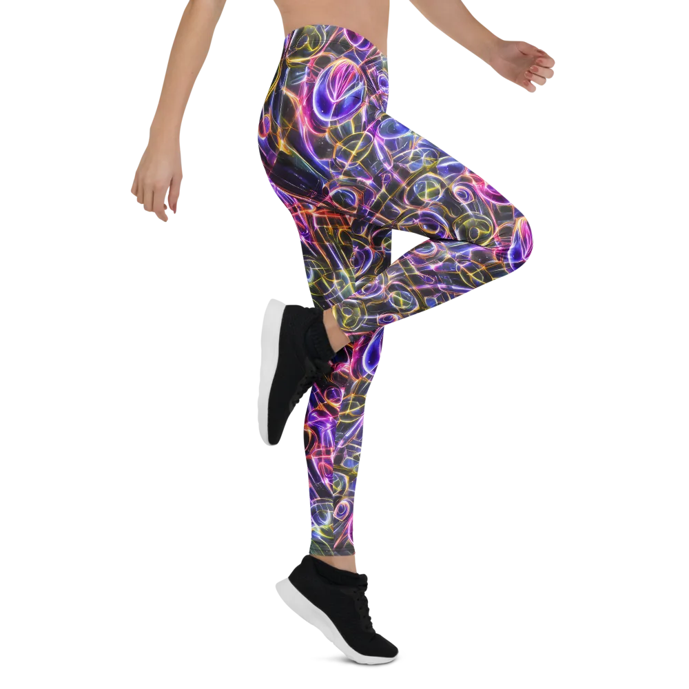 Violet Static on Leggings — Right