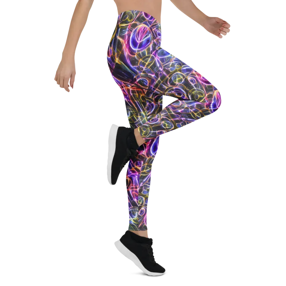 Violet Static on Leggings — Right