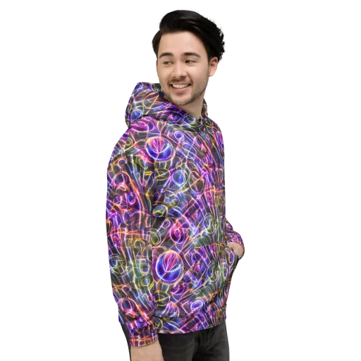 Violet Static on a Hoodie