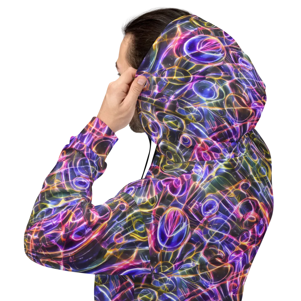 Violet Static on Hoodie — Back