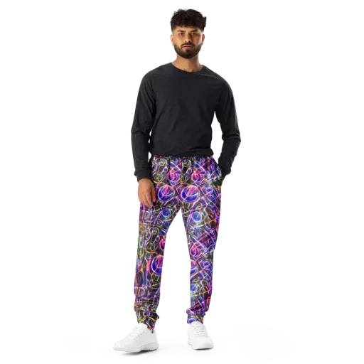 Violet Static on a Men's Joggers