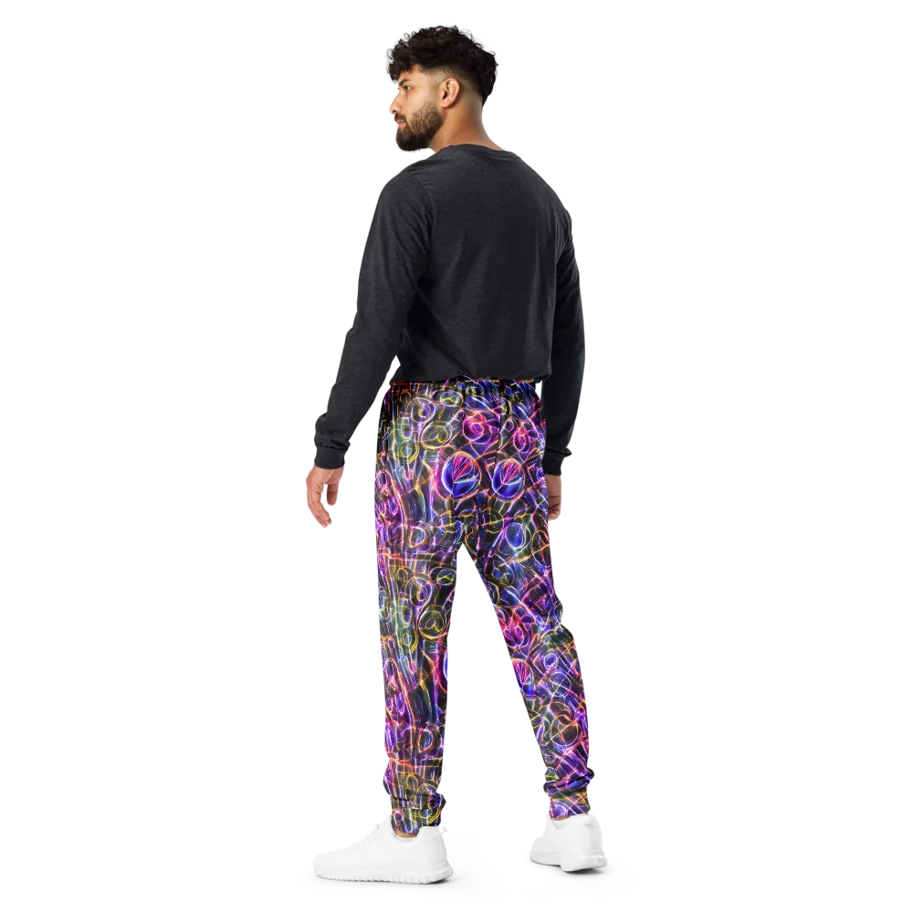 Violet Static on Men's Joggers — Back