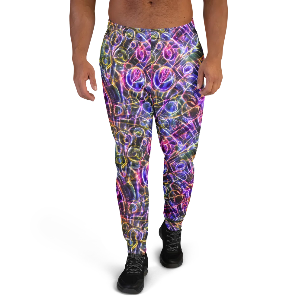 Violet Static on Men's Joggers — Front