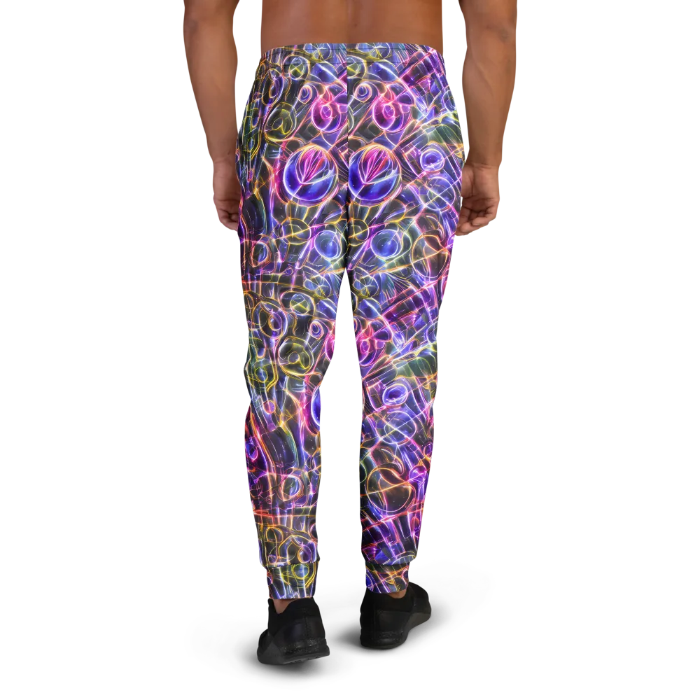 Violet Static on Men's Joggers — Back