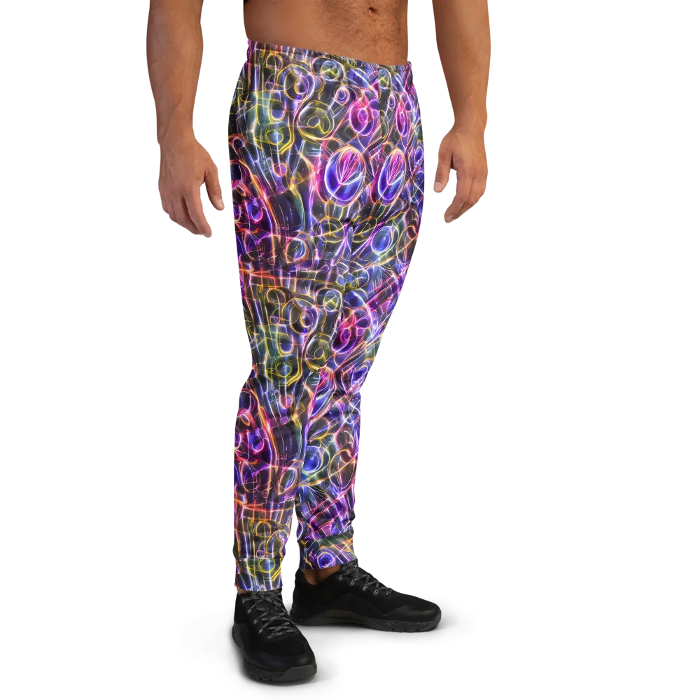 Violet Static on Men's Joggers — Right