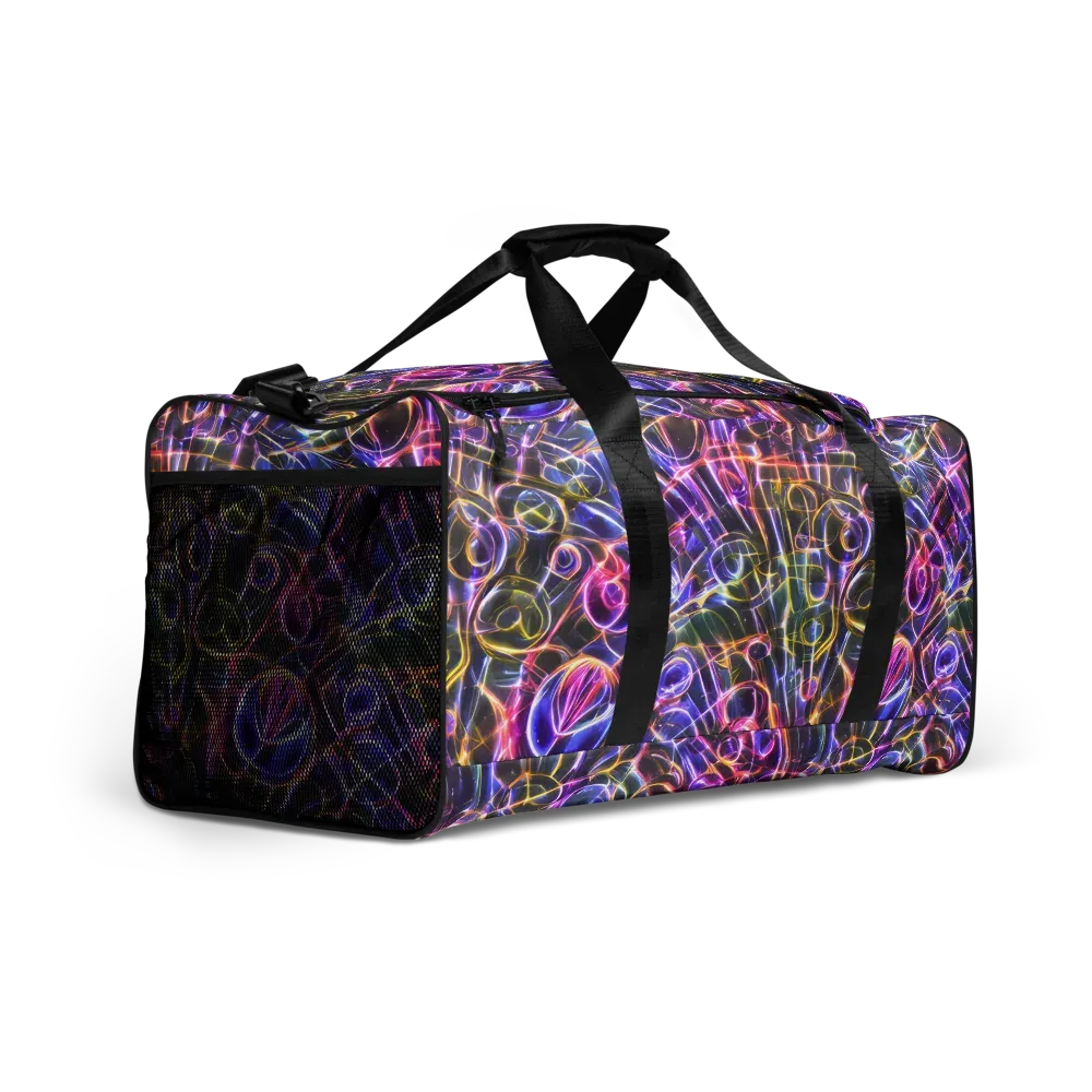 Violet Static on Duffle Bag — Right Front