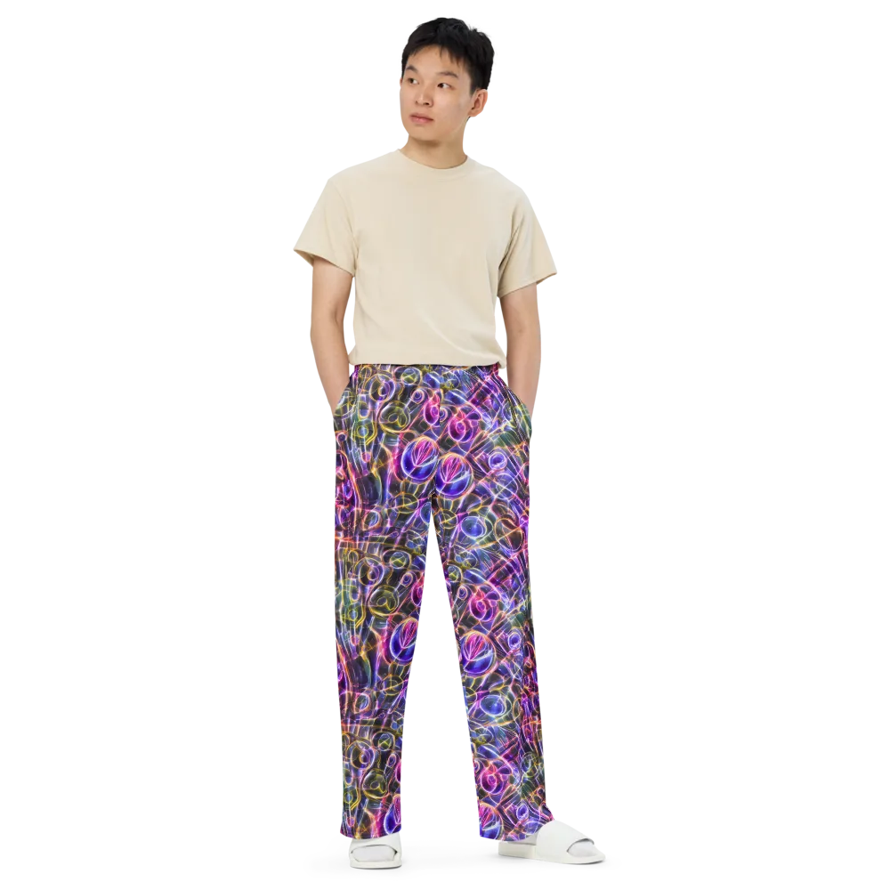 Violet Static on Wide-Leg Pants — Front